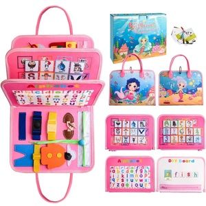 Achiyway Mermaid🧜‍♀️Pattern Busy Board Educational🎓Sensory Montessori Toys
